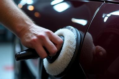 Application d'un traitement céramique sur la carrosserie d'une voiture